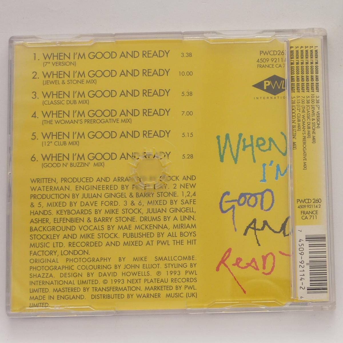 Sybil When I'm Good And Ready CD Single