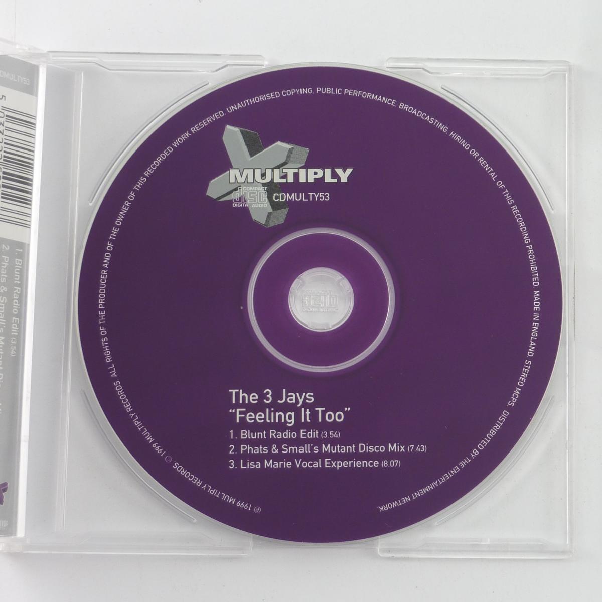 The 3 Jays Feeling It Too CD Single Stereo