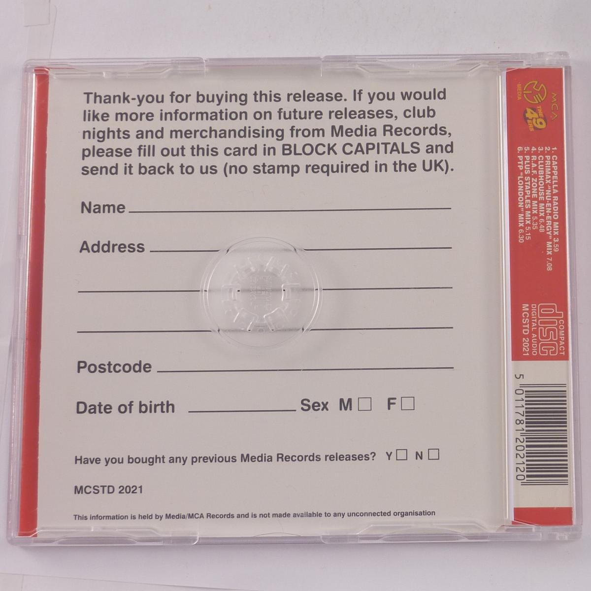 The 49ers Featuring Ann-Marie Smith Rockin' My Body CD Single