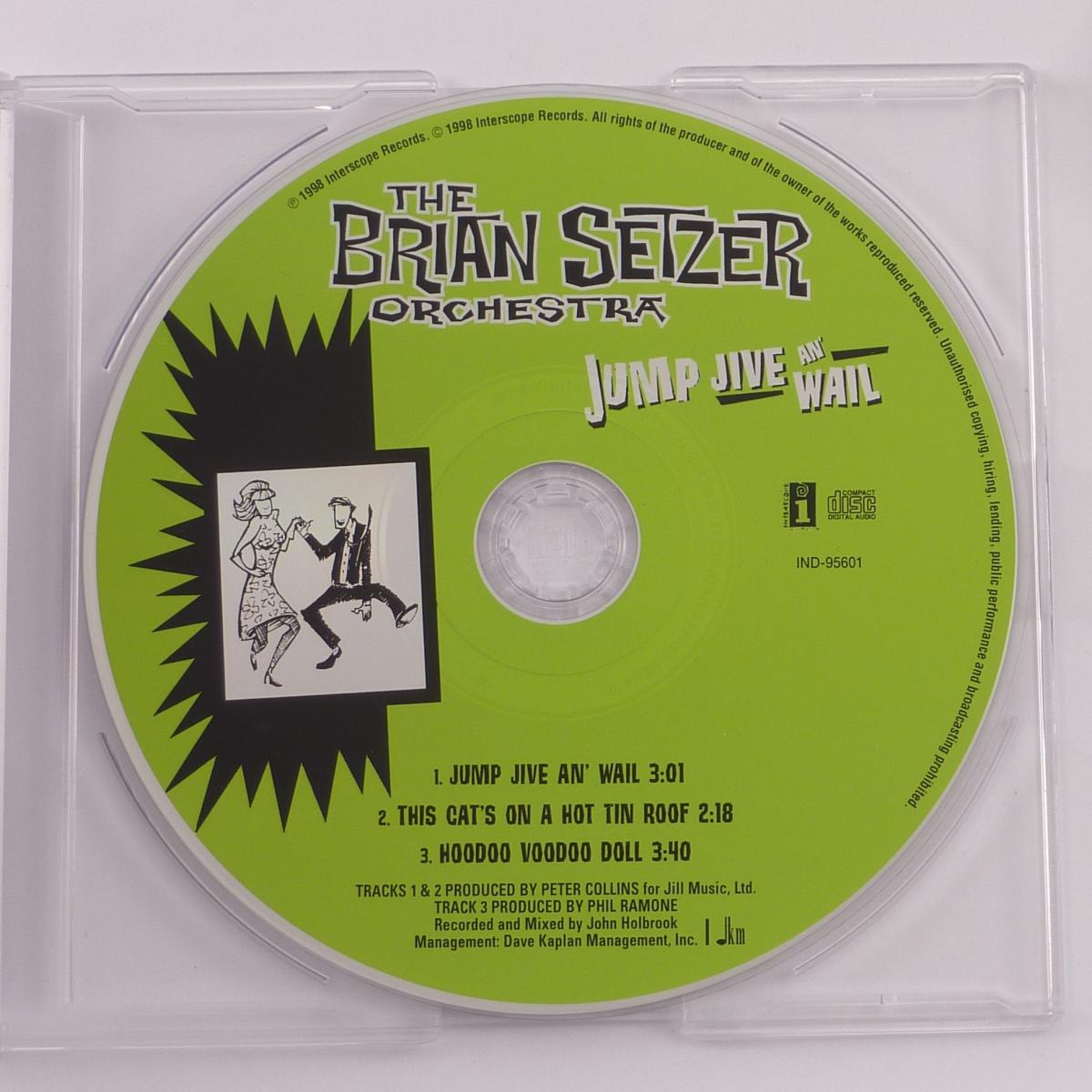 The Brian Setzer Orchestra Jump Jive An' Wail CD Single