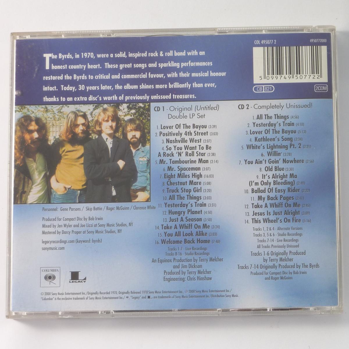 The Byrds (Untitled) / (Unissued) 2 × CD Album Reissue Remastered Stereo