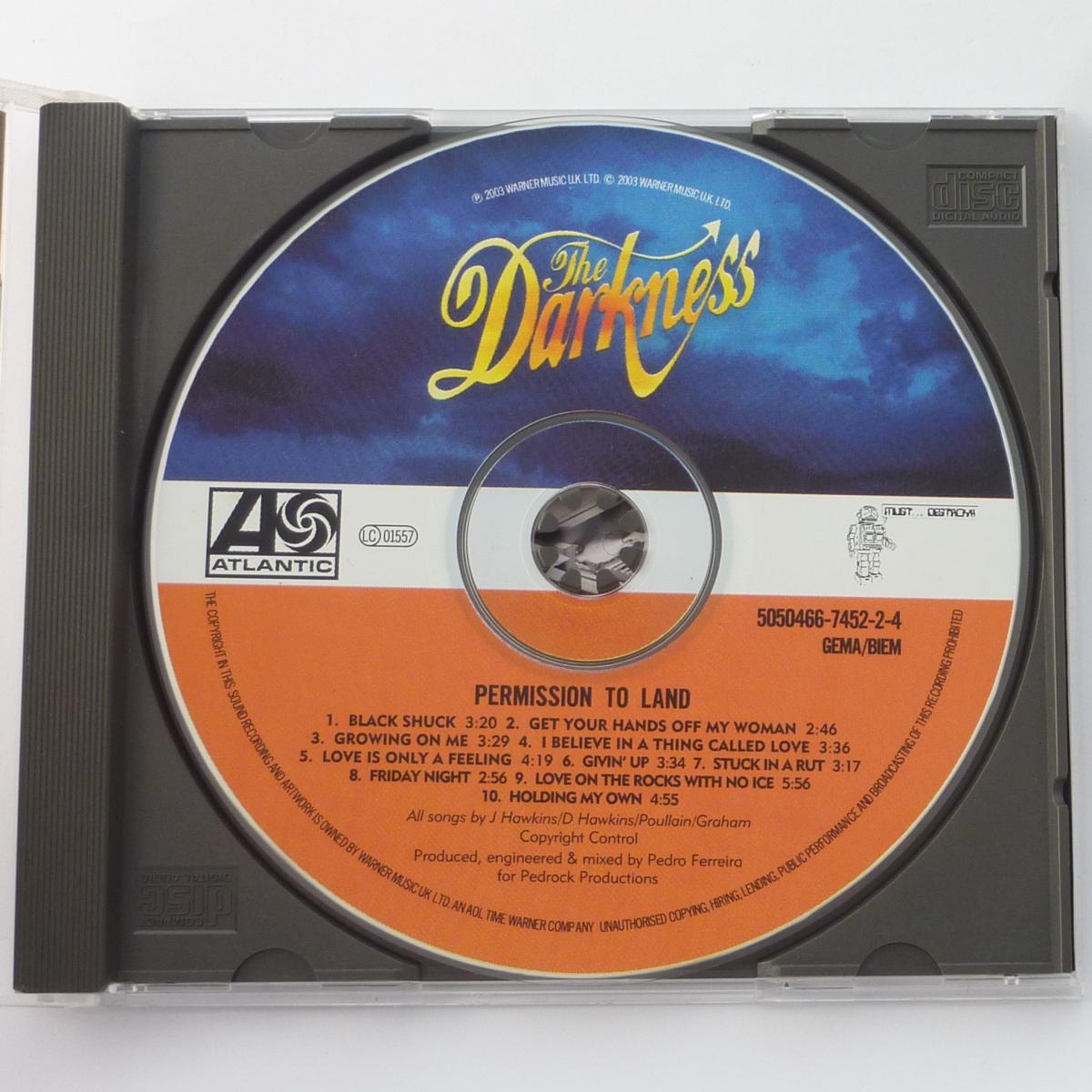 The Darkness Permission To Land CD Album