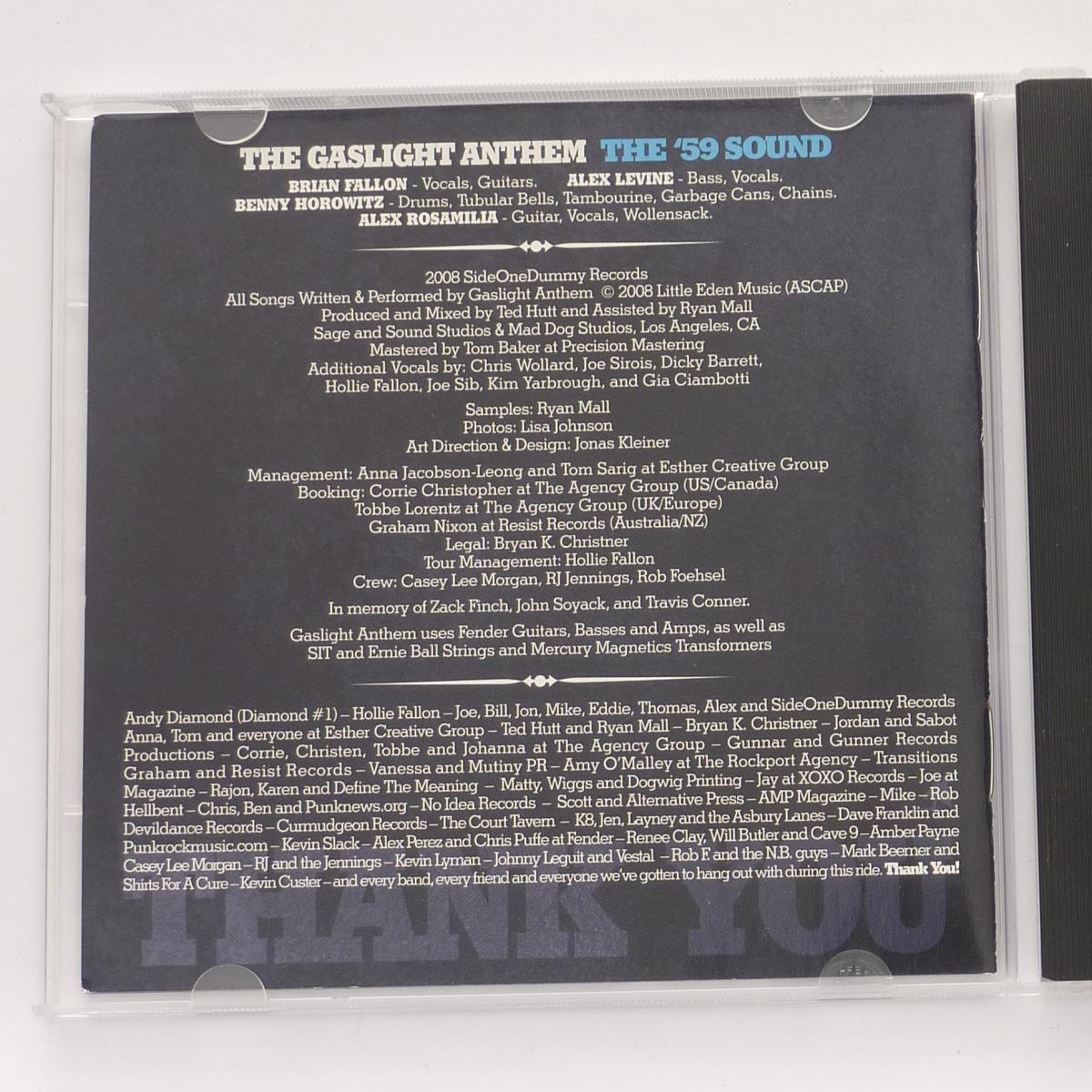 The Gaslight Anthem The '59 Sound CD Album