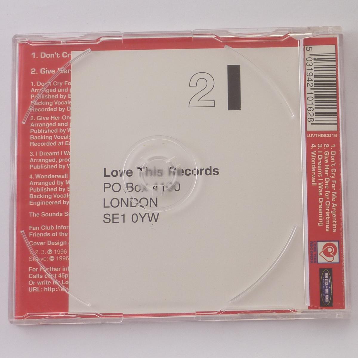 The Mike Flowers Pops Don't Cry For Me Argentina CD Single CD1