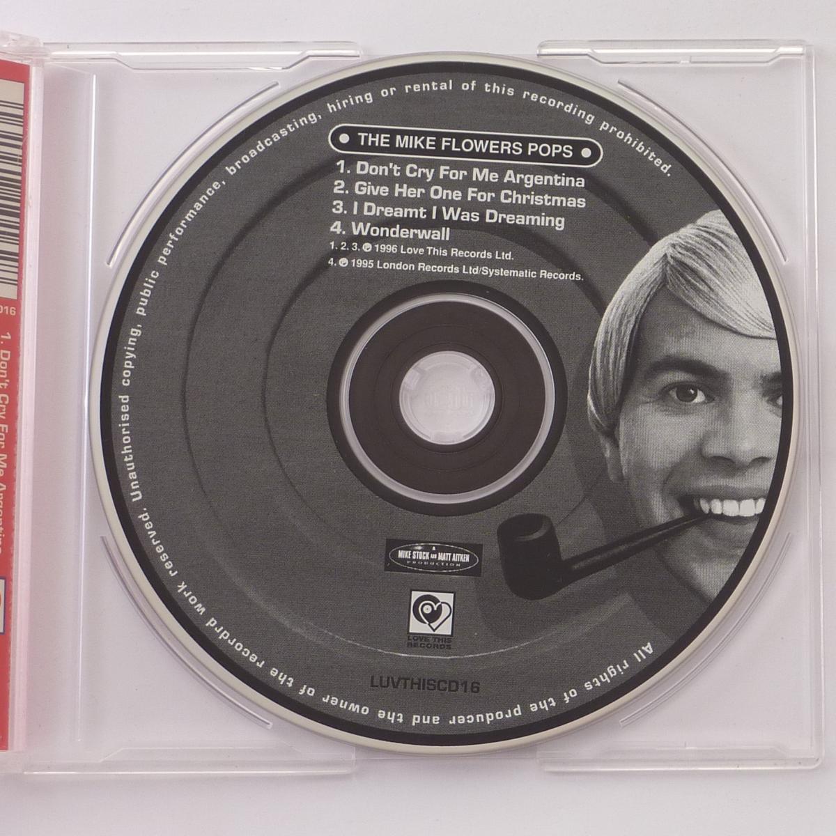 The Mike Flowers Pops Don't Cry For Me Argentina CD Single CD1