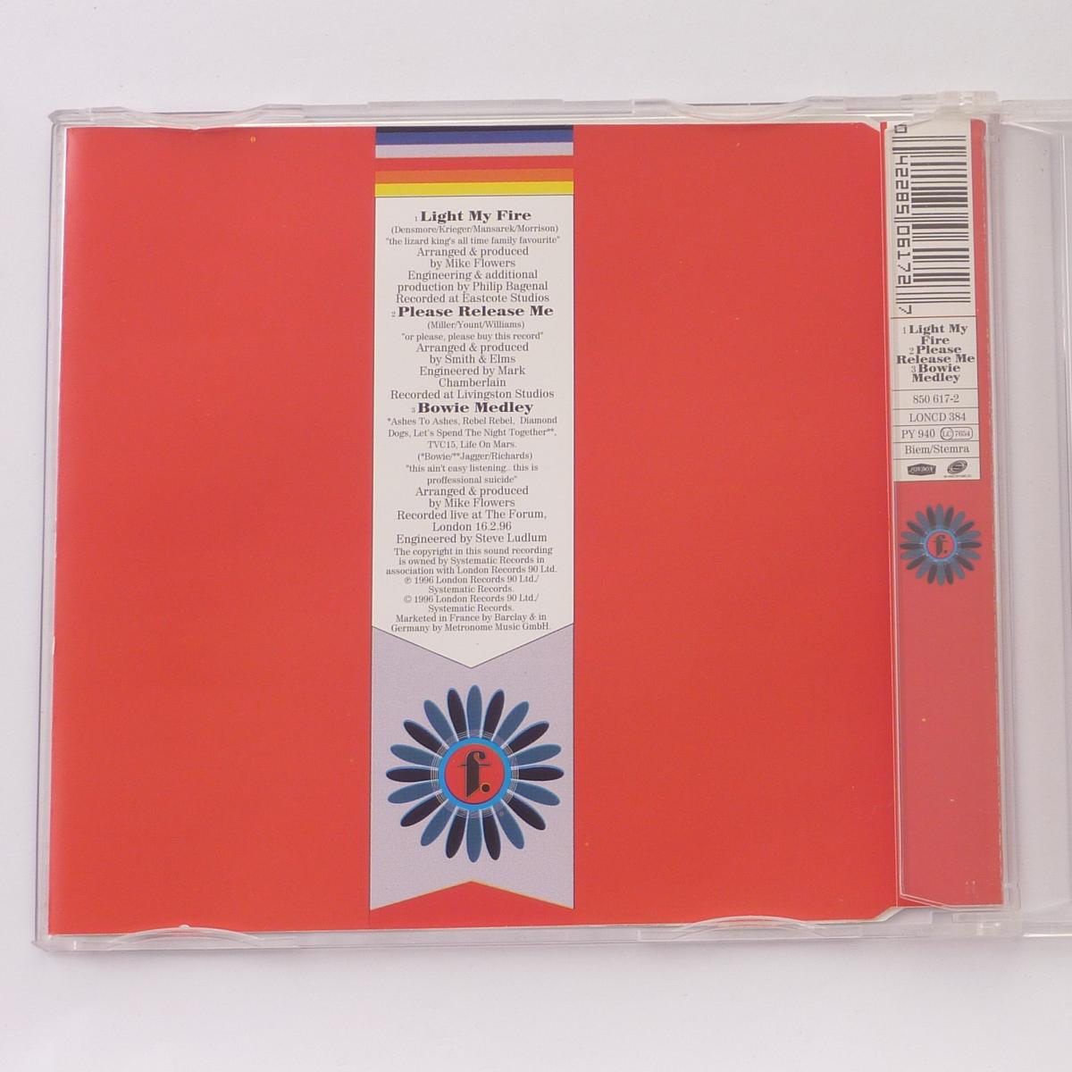 The Mike Flowers Pops Light My Fire / Please Release Me CD Maxi-Single