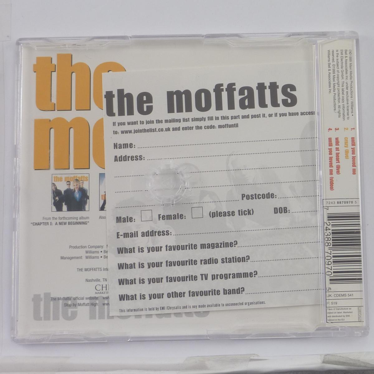 The Moffatts Until You Loved Me CD Single