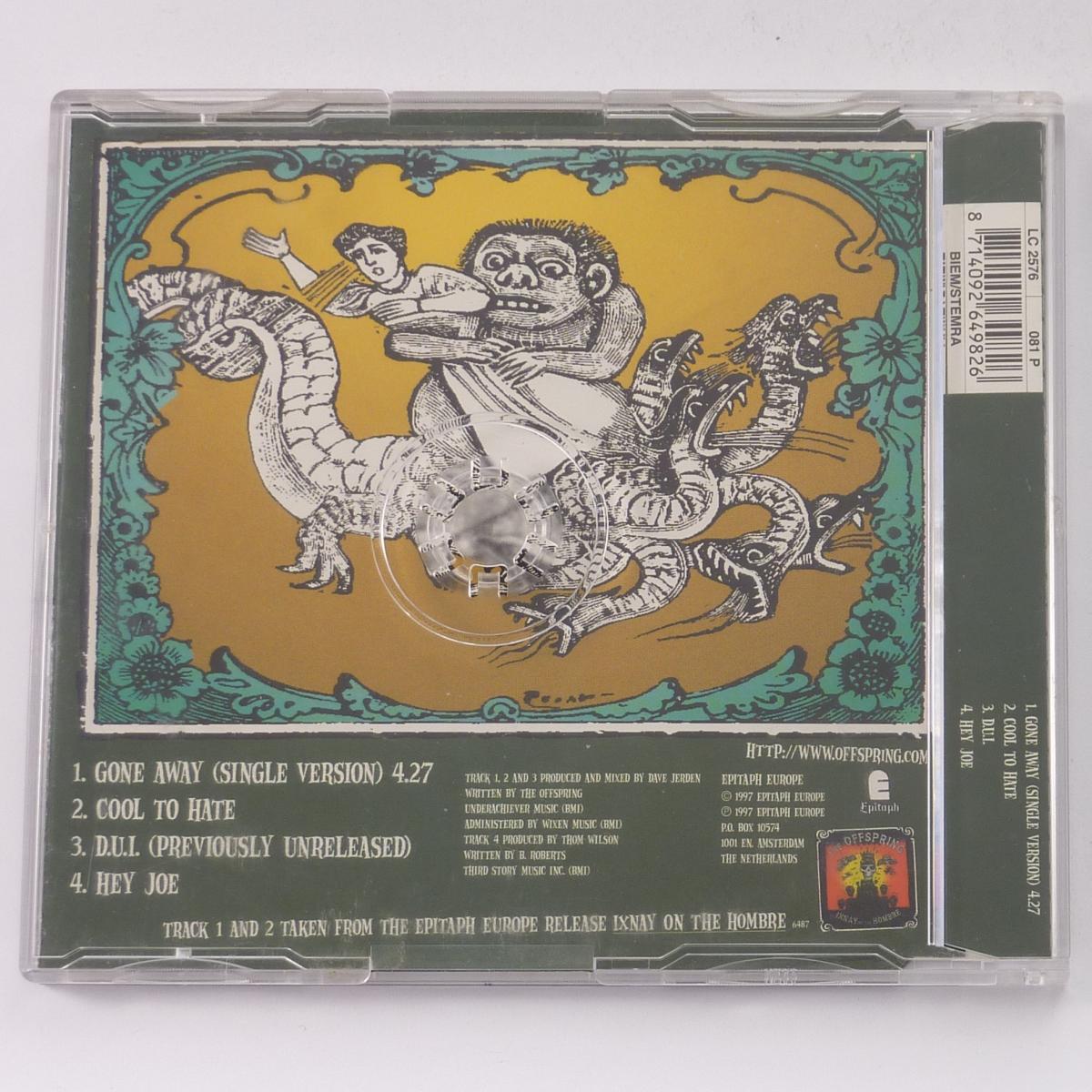 The Offspring Gone Away CD EP Single