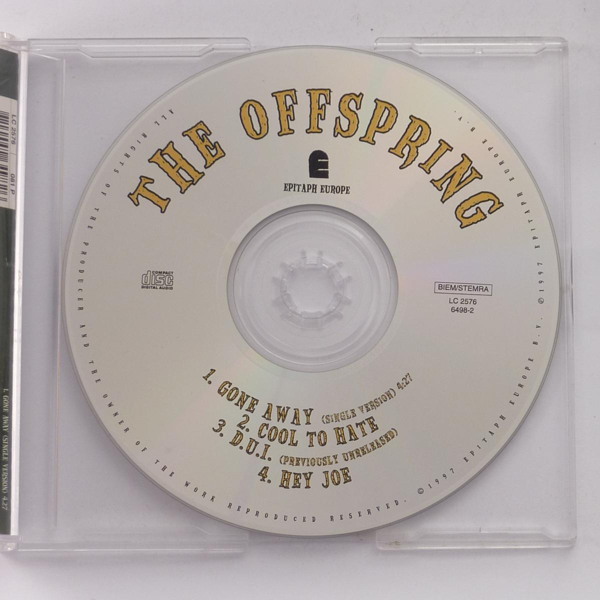 The Offspring Gone Away CD EP Single