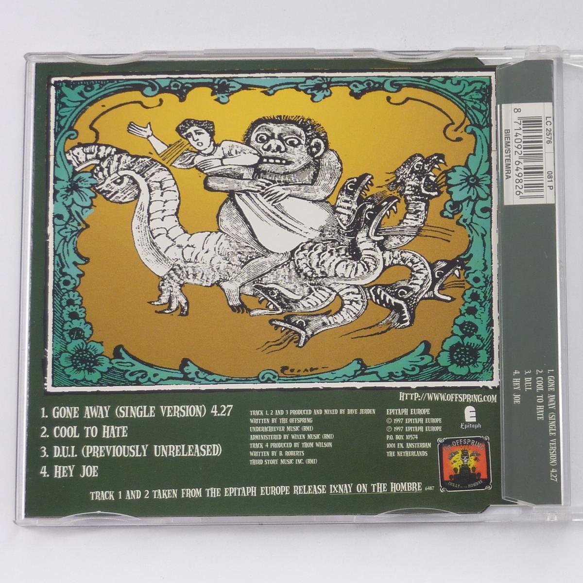 The Offspring Gone Away CD EP Single