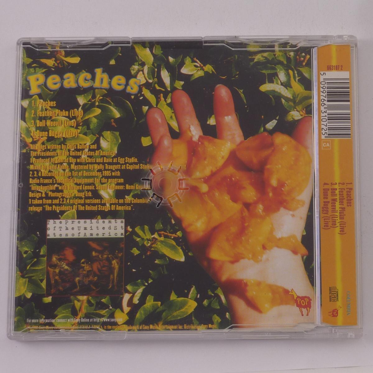 The Presidents Of The United States Of America Peaches CD Single Stereo