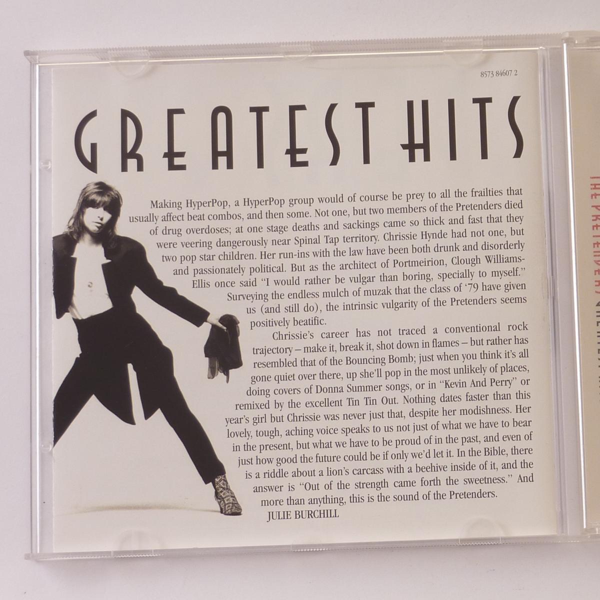 The Pretenders Greatest Hits CD Album Compilation