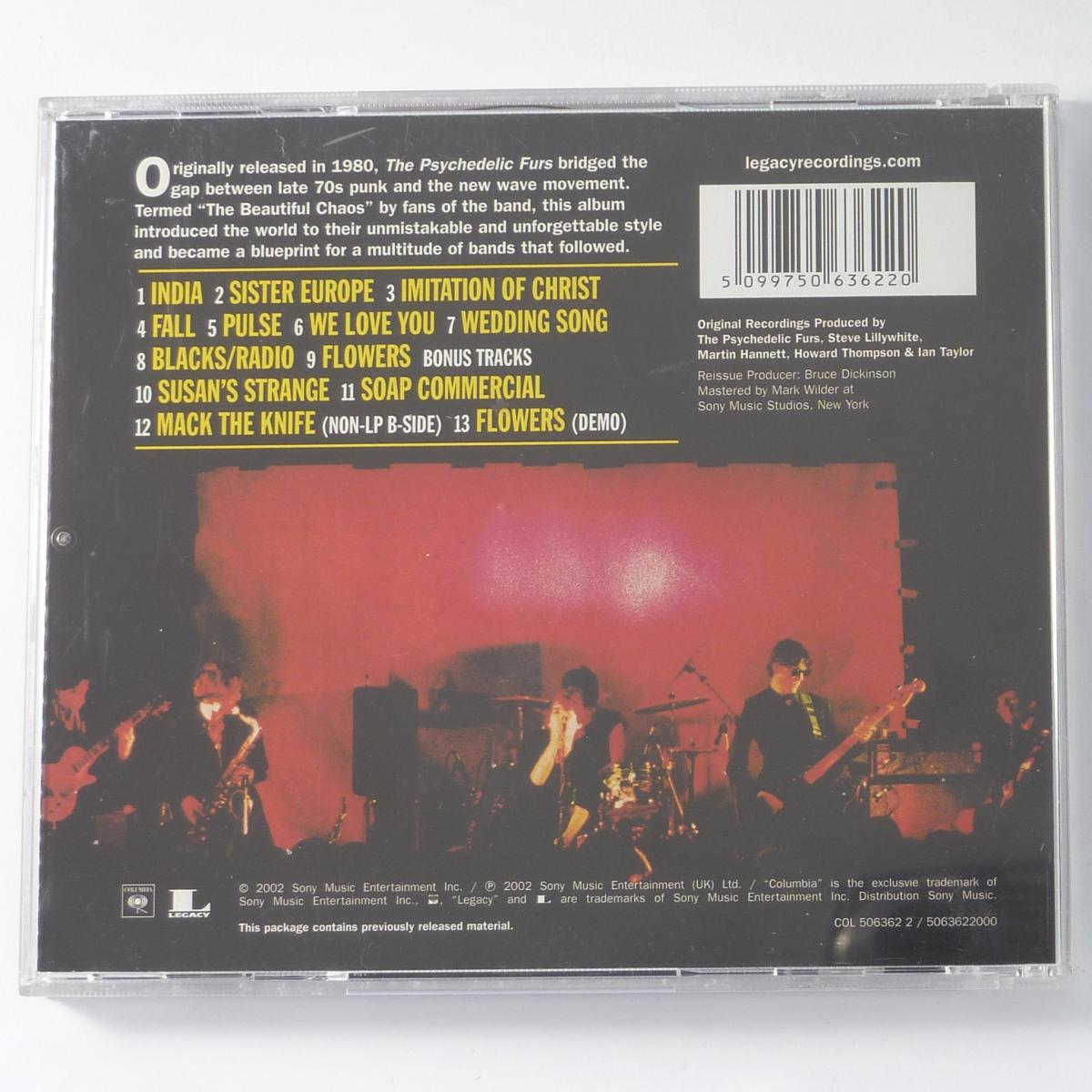 The Psychedelic Furs The Psychedelic Furs CD Album Reissue