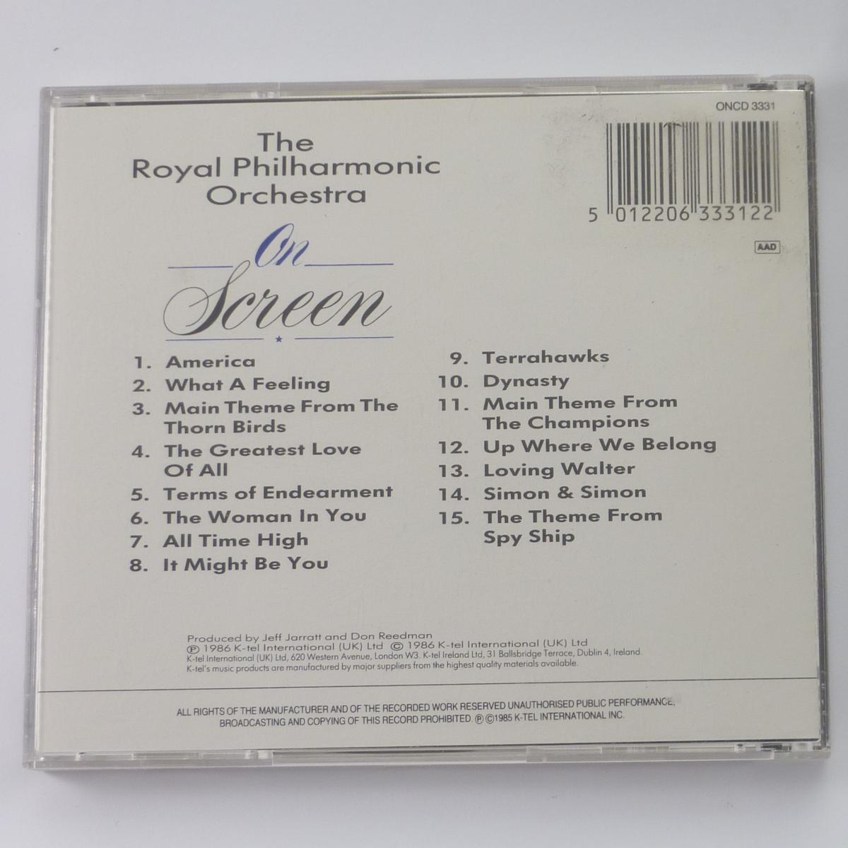The Royal Philharmonic Orchestra On Screen CD Album