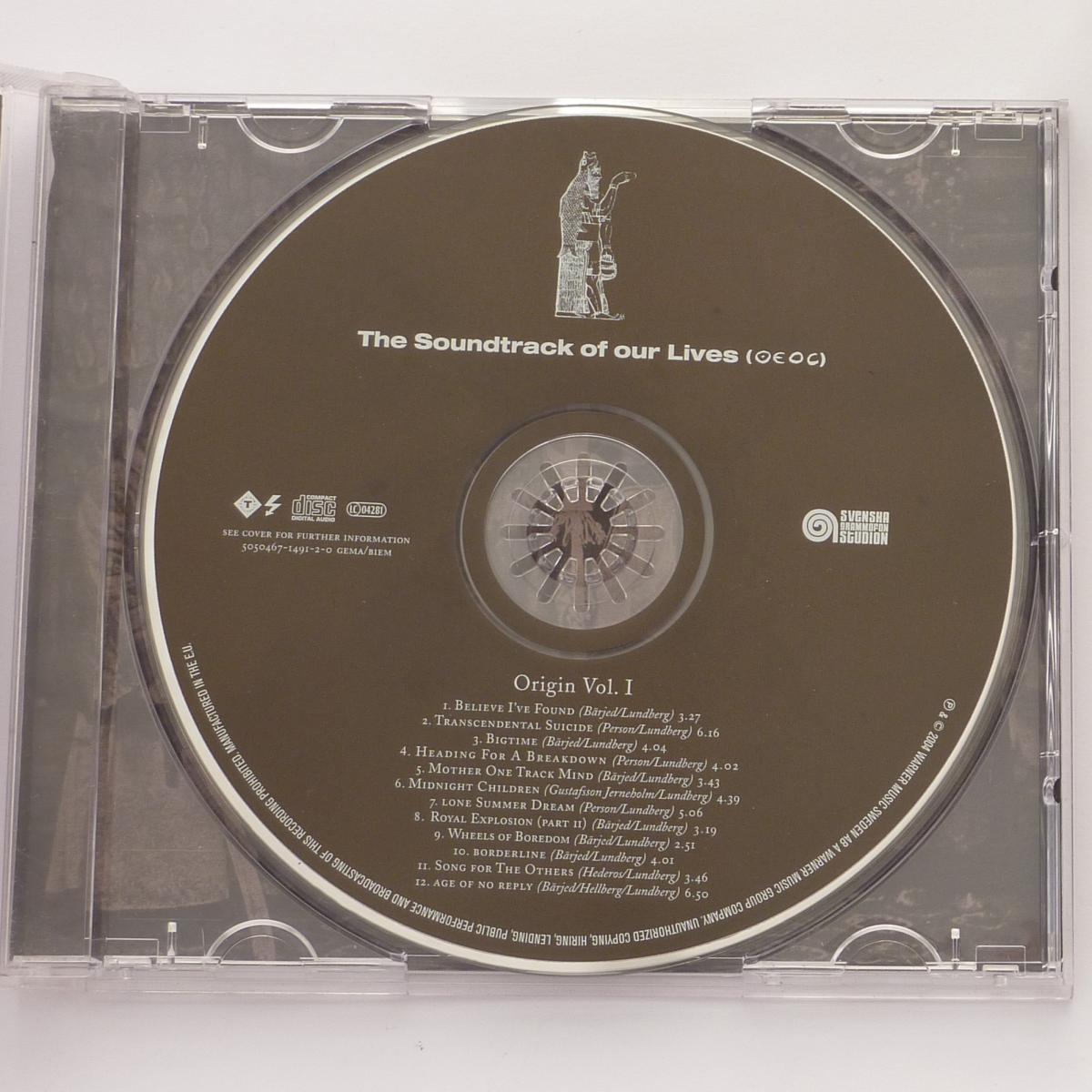 The Soundtrack Of Our Lives Origin Vol. 1 CD Album
