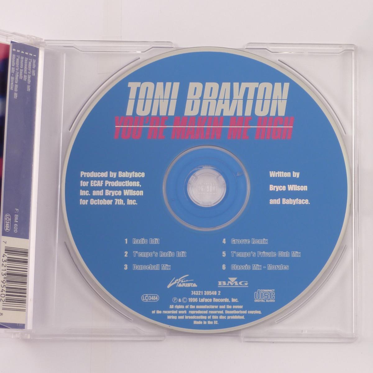 Toni Braxton You're Makin' Me High CD Single