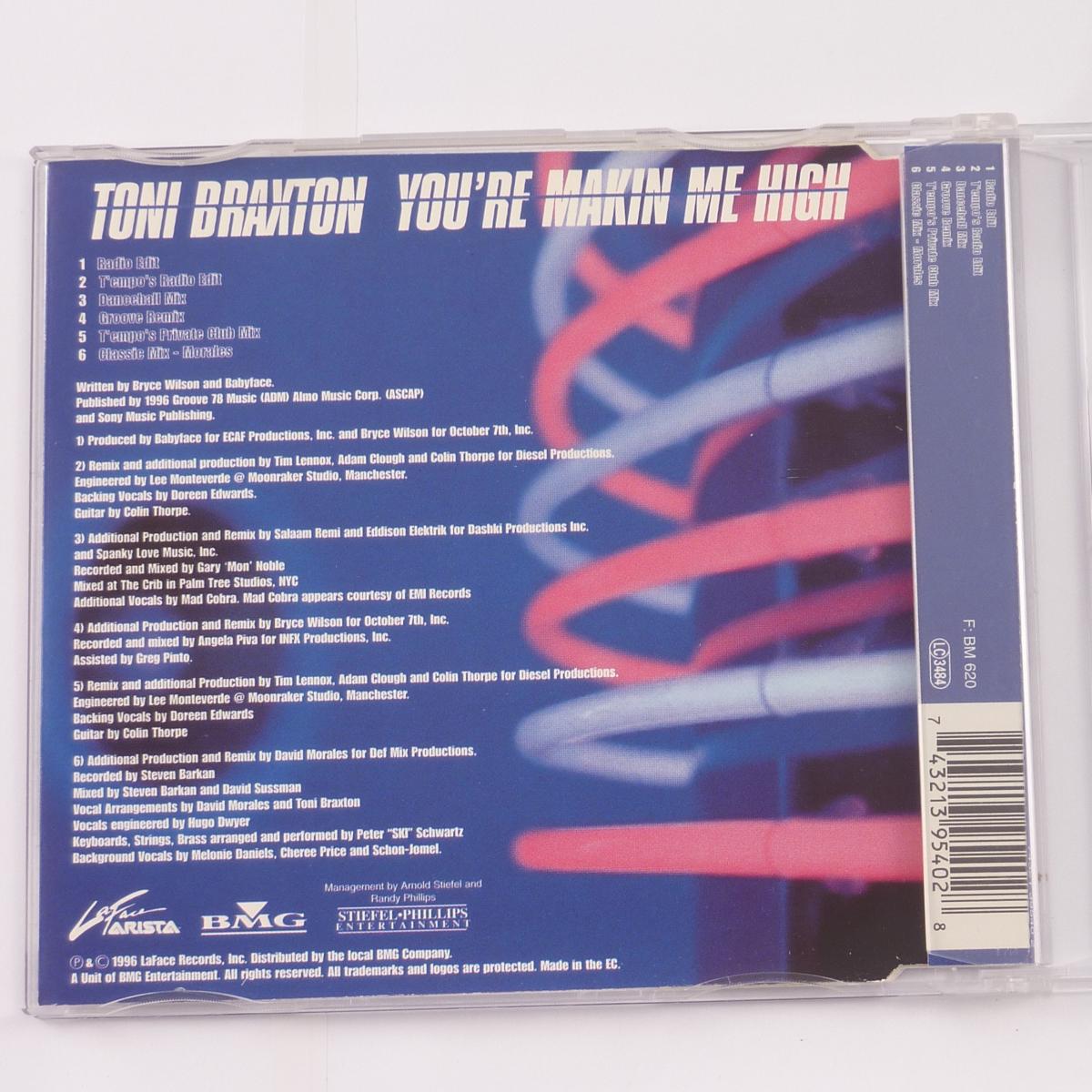 Toni Braxton You're Makin' Me High CD Single