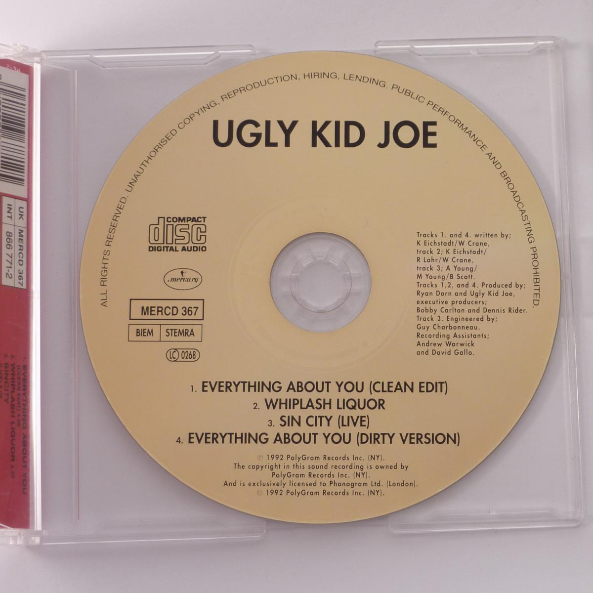 Ugly Kid Joe Everything About You CD Single