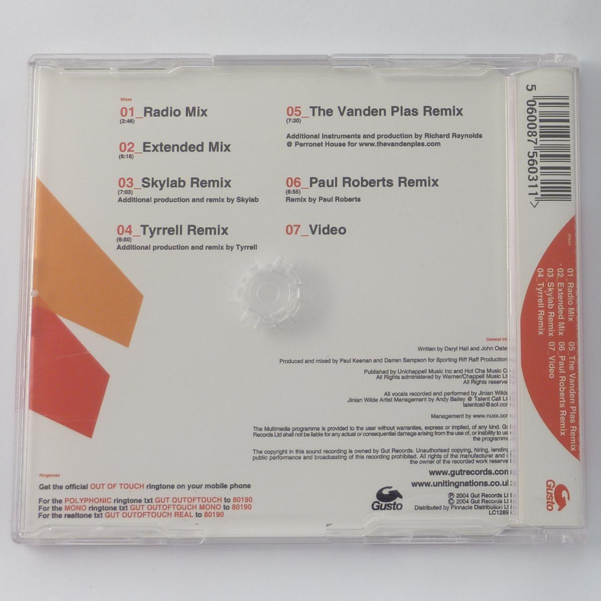 Uniting Nations Out Of Touch CD Single Enhanced