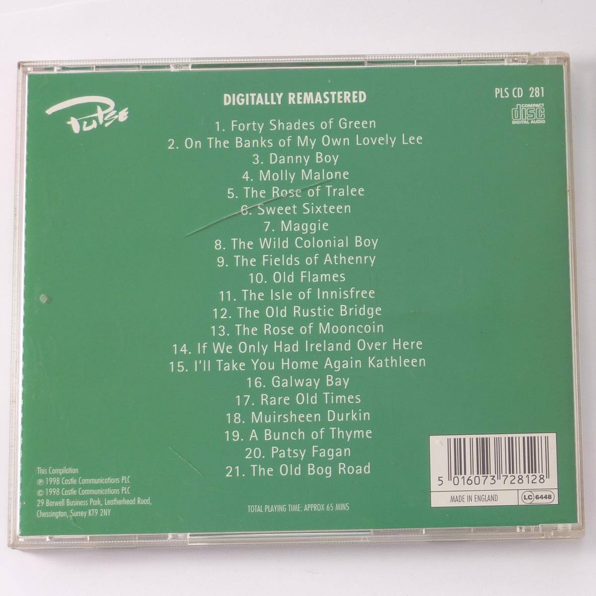 Unknown Artist Irish Karaoke Favourites CD Album
