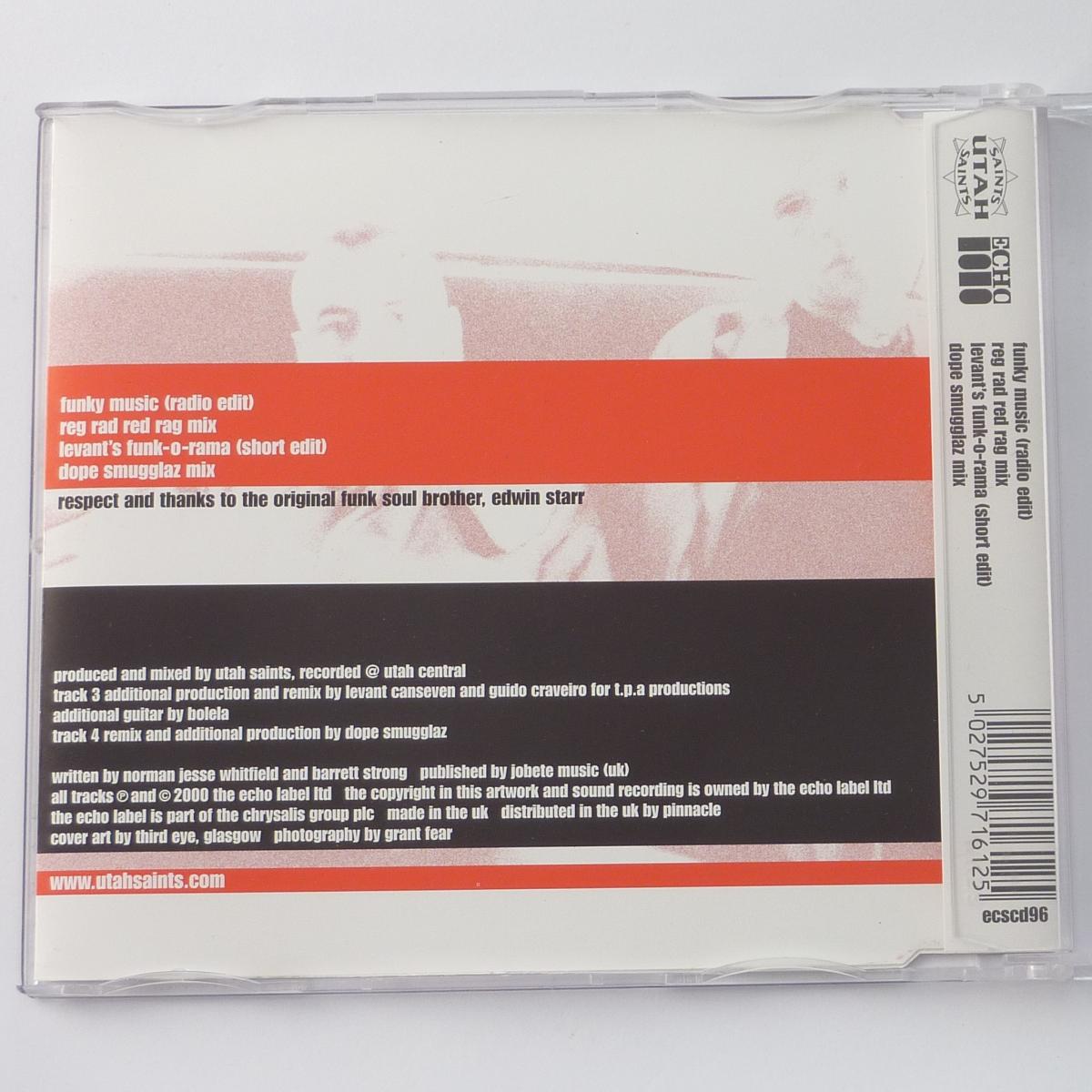 Utah Saints Funky Music CD Single CD1