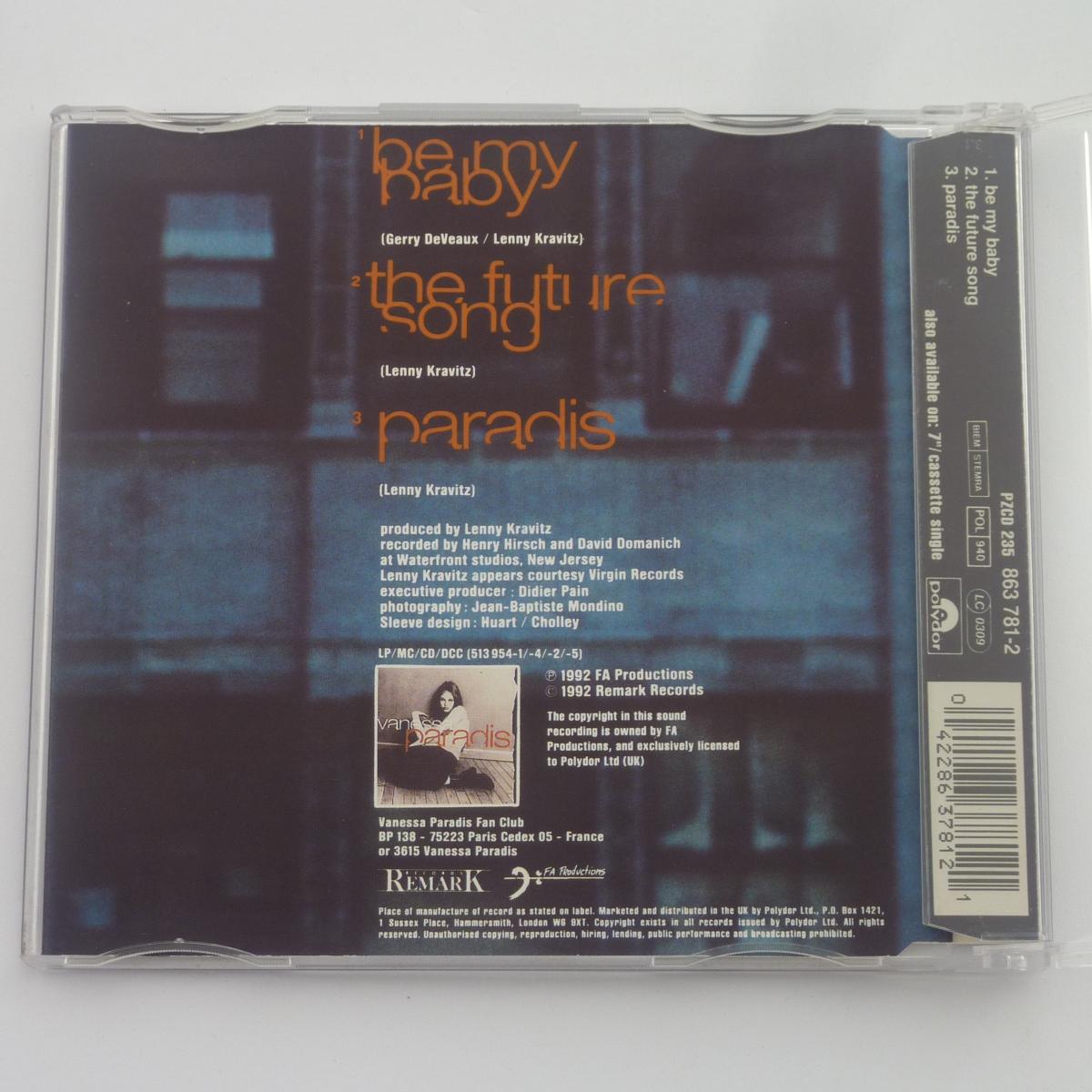 Vanessa Paradis Be My Baby CD Maxi-Single