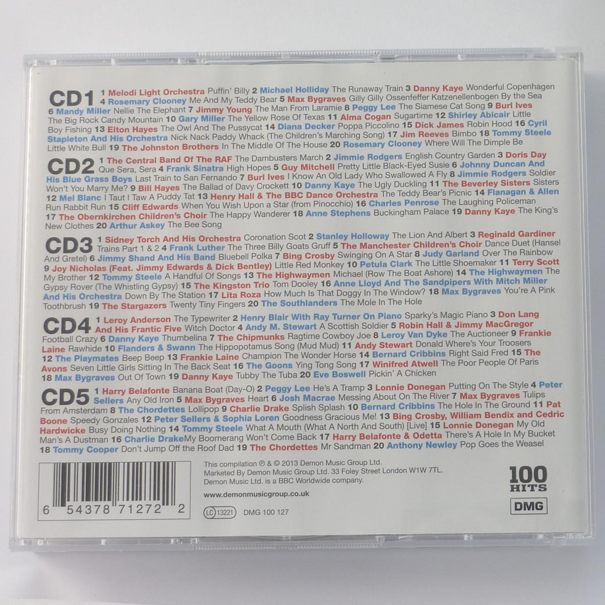 Various 100 Hits Children's Favourites 5 × CD Compilation