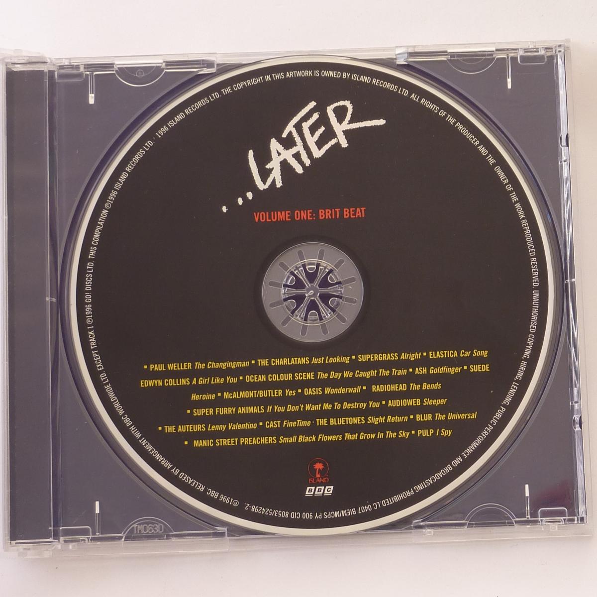 Various Brit Beat...Later Volume One CD Compilation Partially Mixed