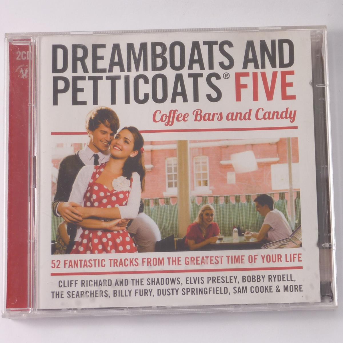 Various Dreamboats And Petticoats Five Coffee Bars And Candy 2 × CD Compilation