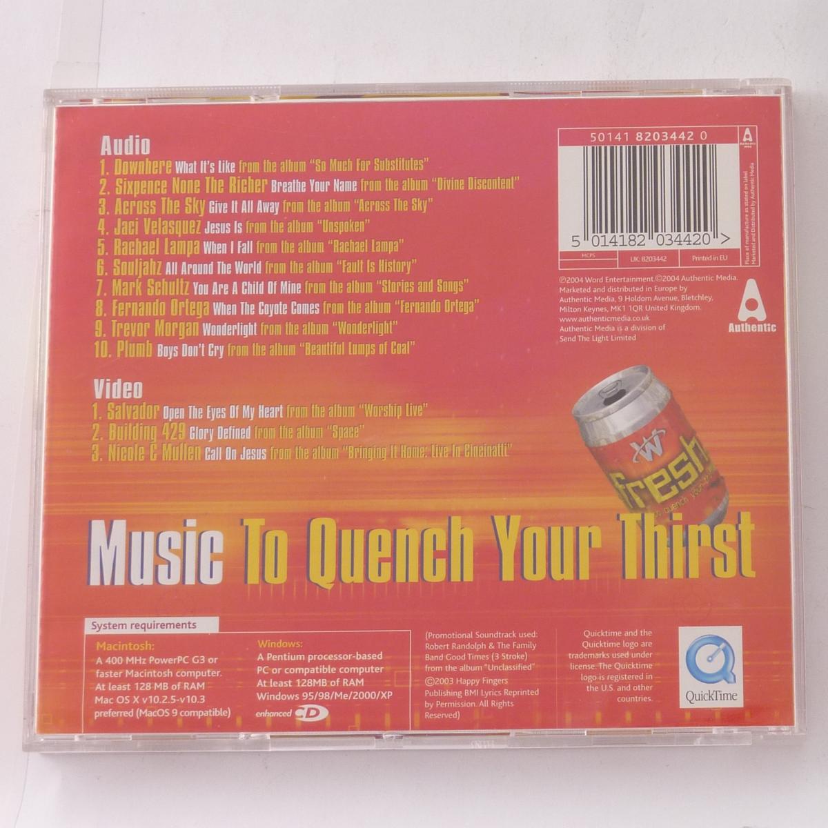 Various Fresh - Music To Quench Your Thirst CD Compilation Enhanced