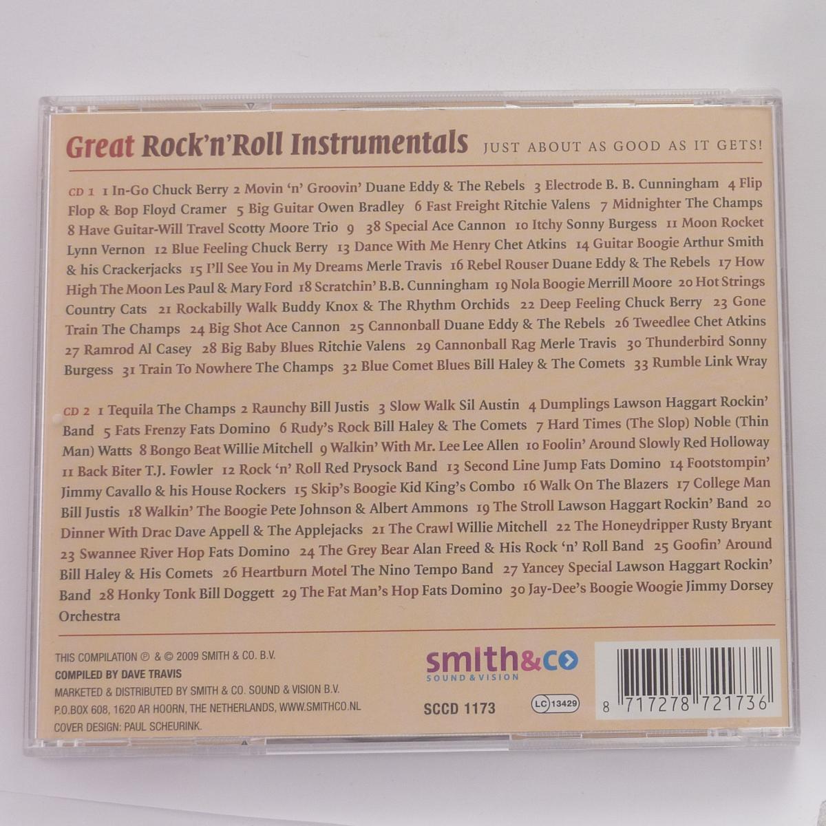 Various Great Rock'n'Roll Instrumentals - The Original Rock 'n' Roll Recordings 1950-1960 2 × CD Compilation