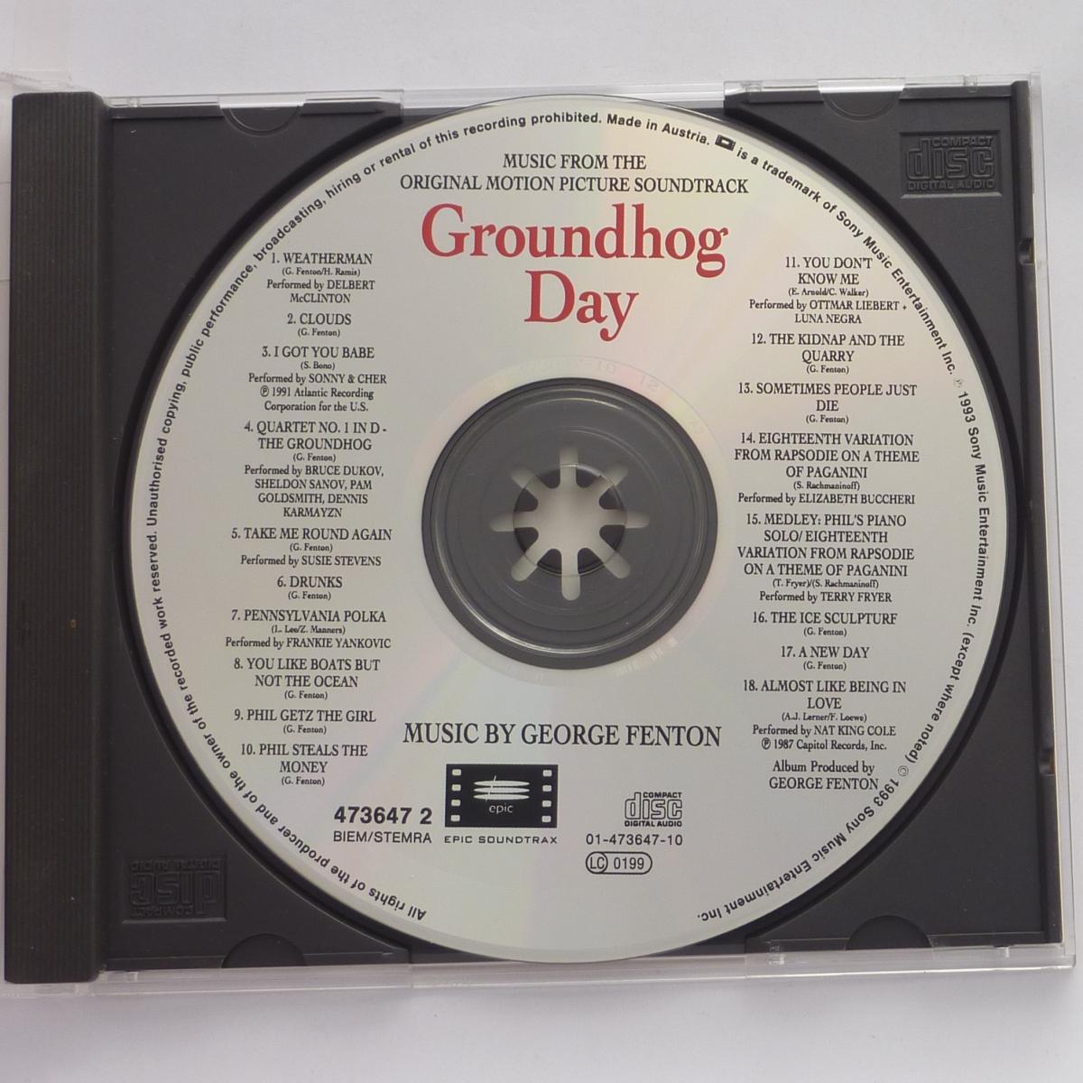Various Groundhog Day (Music From The Original Motion Picture Soundtrack) CD Album