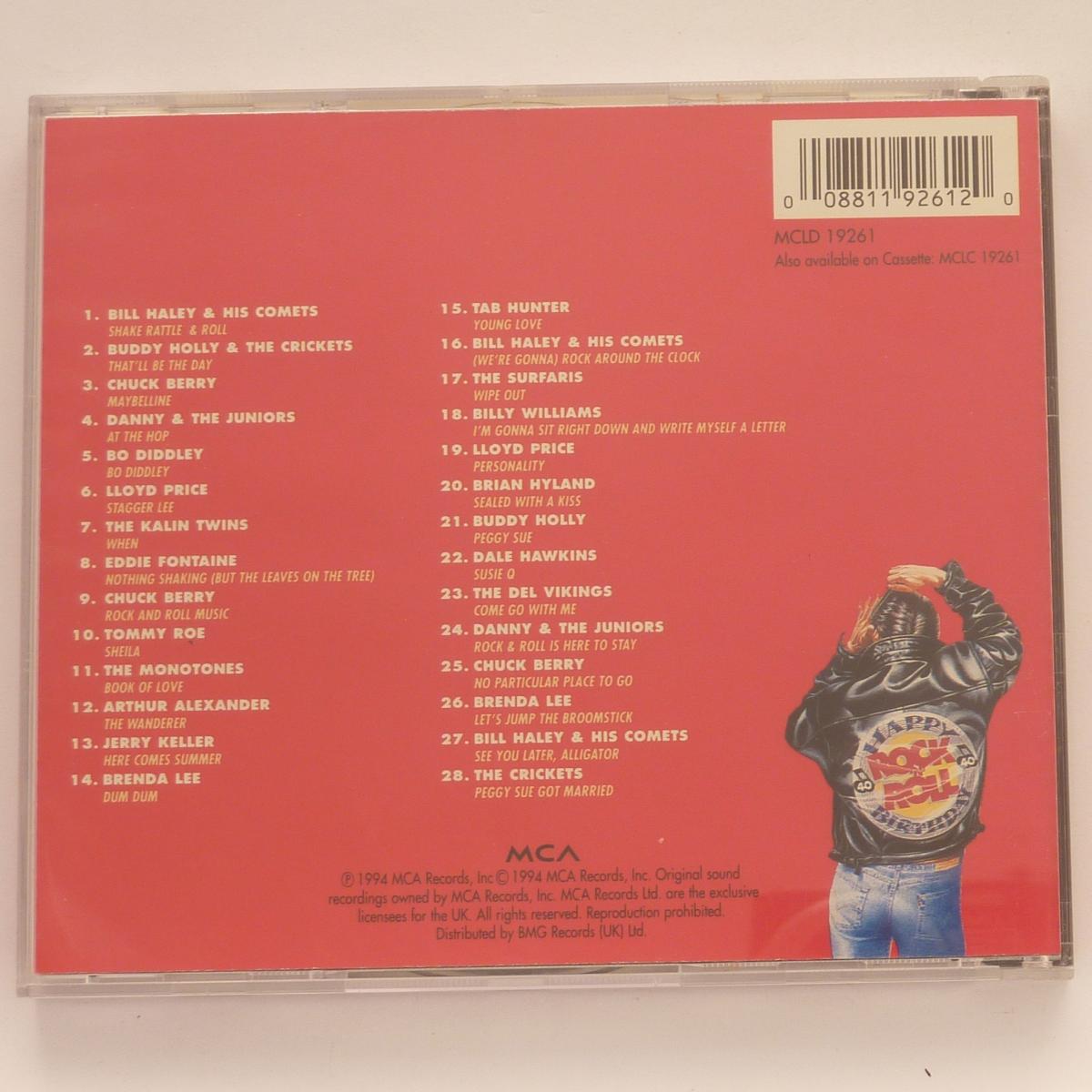 Various Happy Birthday Rock 'N' Roll CD Compilation