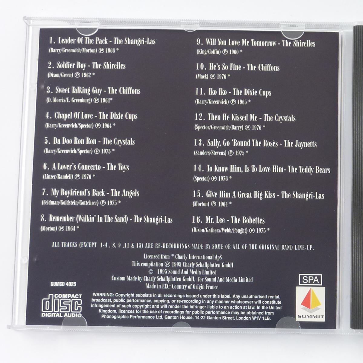 Various Leader Of The Pack Girl Group Greats CD Compilation