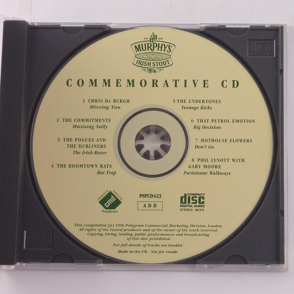 Various Murphy's Irish Stout - Commemorative CD CD Compilation Promo Stereo