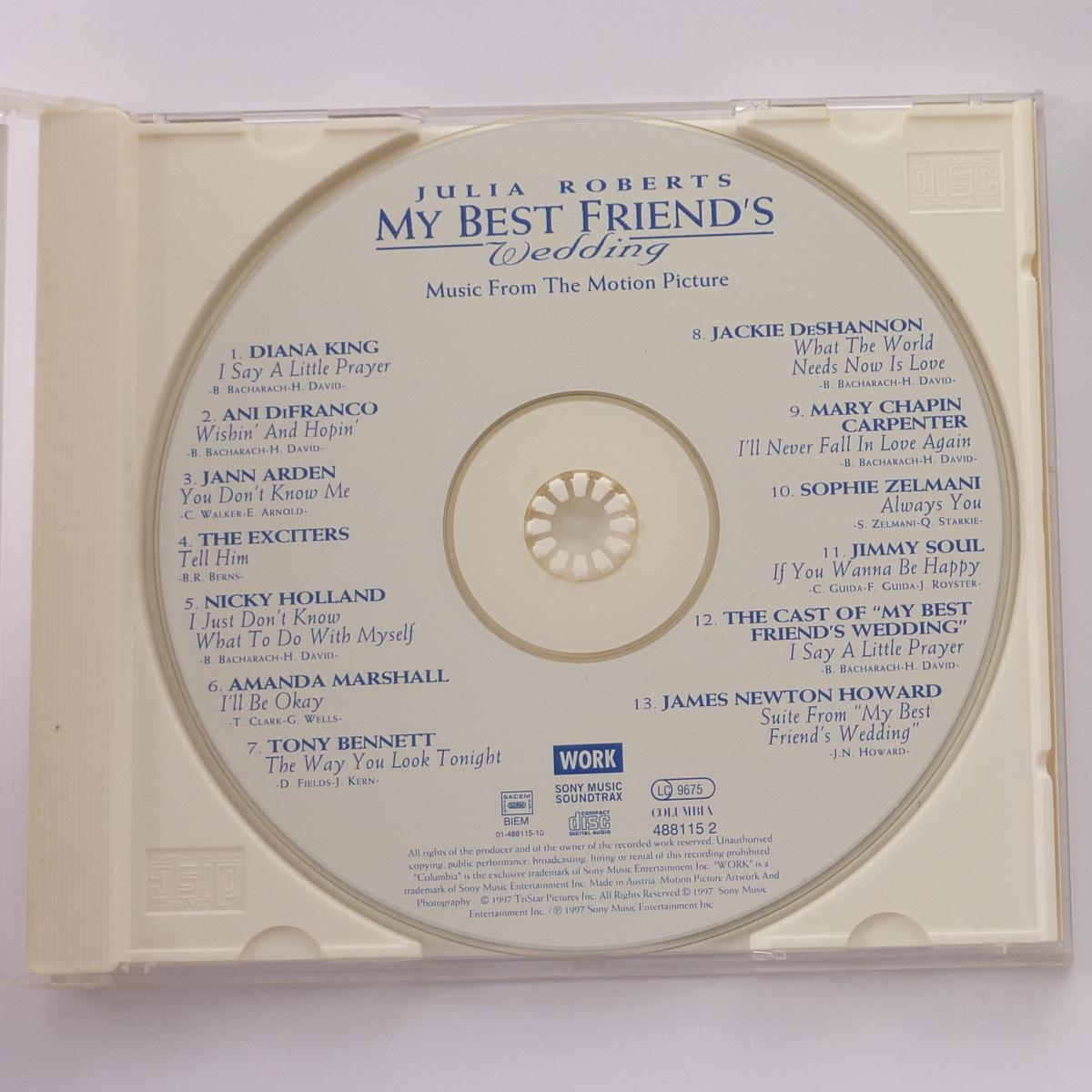Various My Best Friend's Wedding (Music From The Motion Picture) CD Compilation