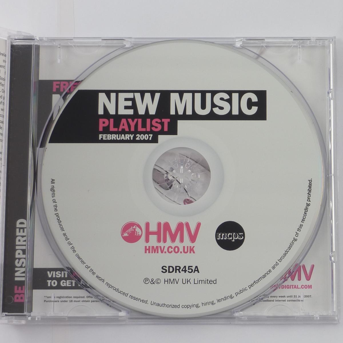 Various New Music Playlist February 2007 CD Compilation Sampler