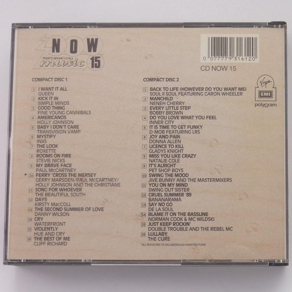 Various Now That's What I Call Music 15 2 × CD Compilation
