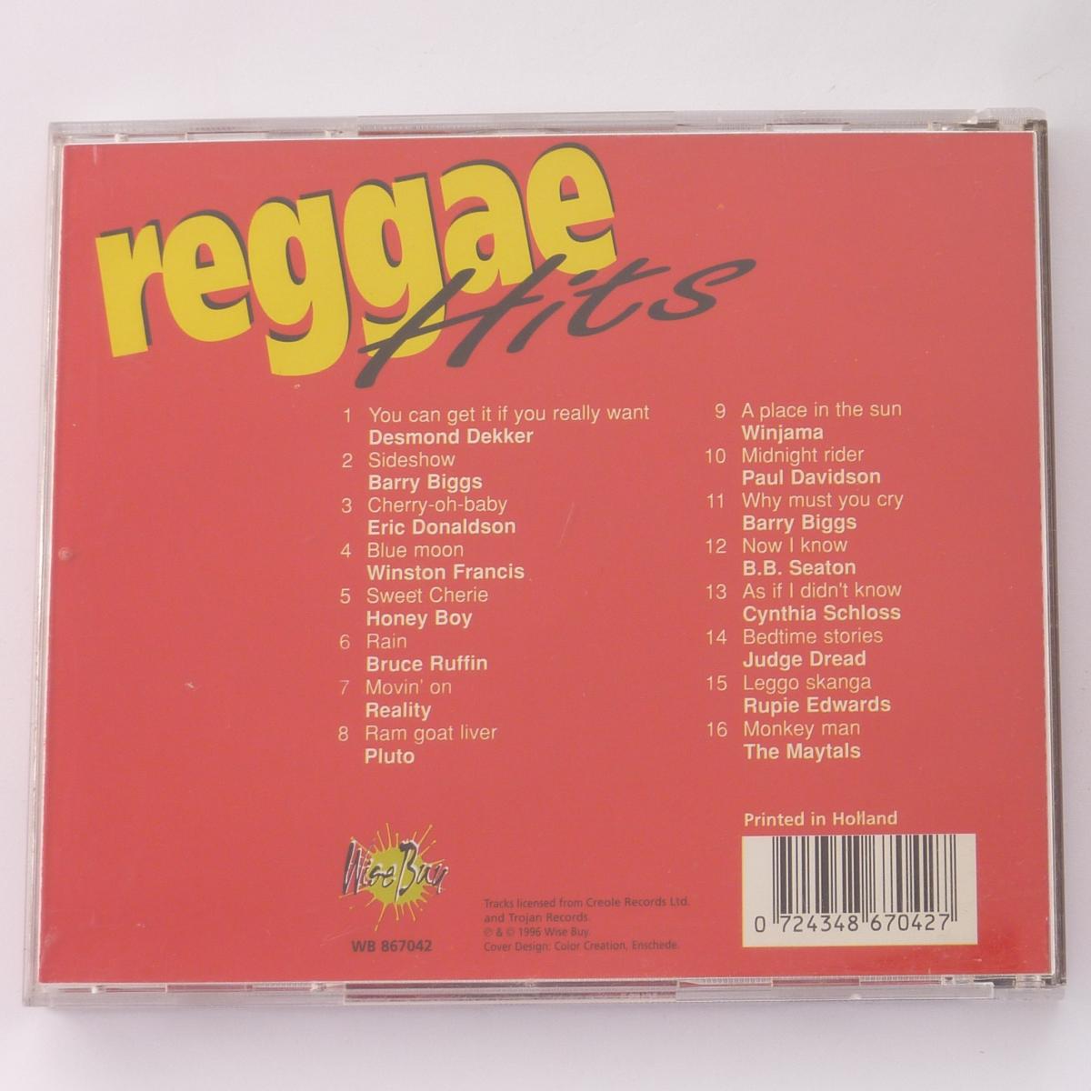 Various Reggae Hits CD Compilation