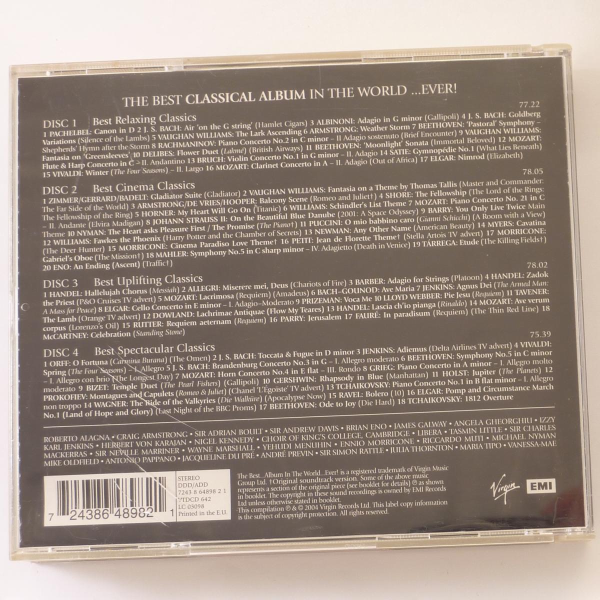 Various The Best Classical Album In The World ...Ever! 4 × CD Compilation Stereo