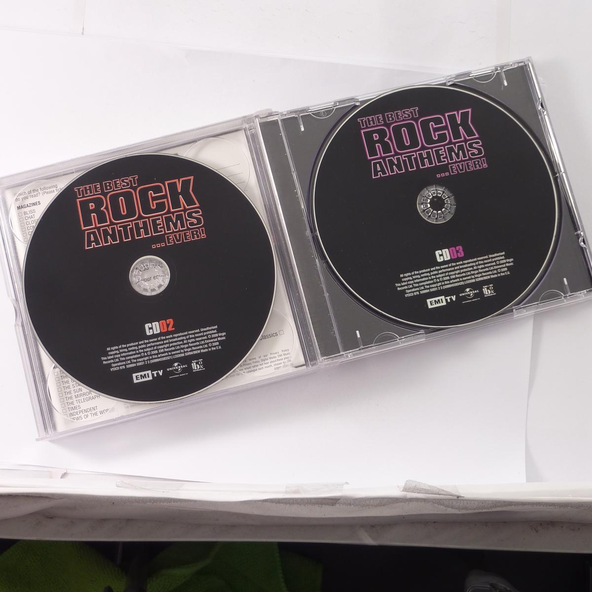 Various The Best Rock Anthems Ever! 3 × CD Compilation