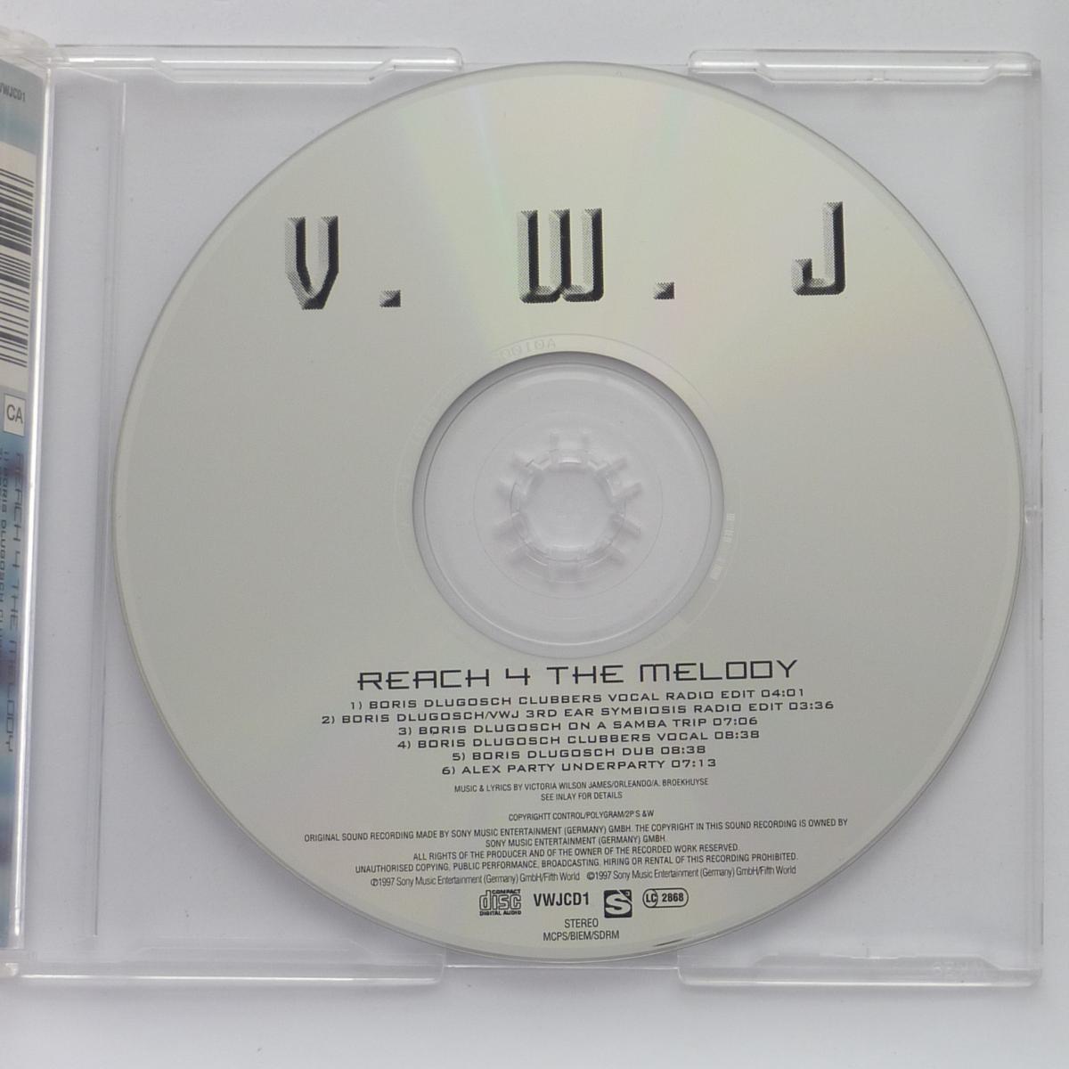Victoria Wilson James Reach 4 The Melody CD Single