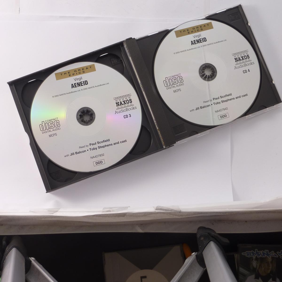 Virgil Read By Paul Scofield With Jill Balcon & Toby Stephens Aeneid 4 × CD Album