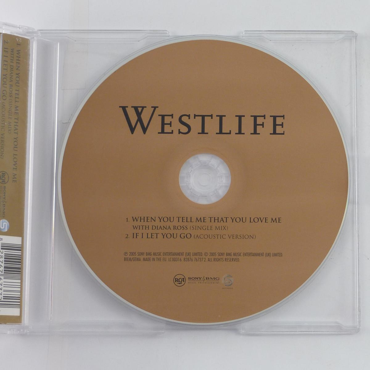 Westlife with Diana Ross When You Tell Me That You Love Me CD Single