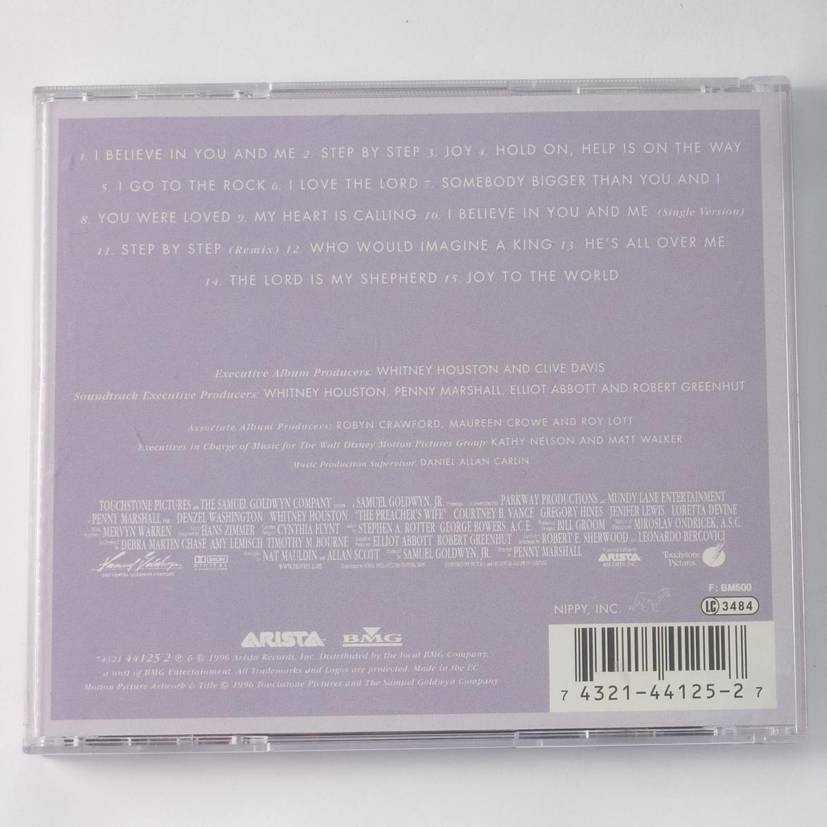 Whitney Houston The Preacher's Wife (Original Soundtrack Album) CD Album