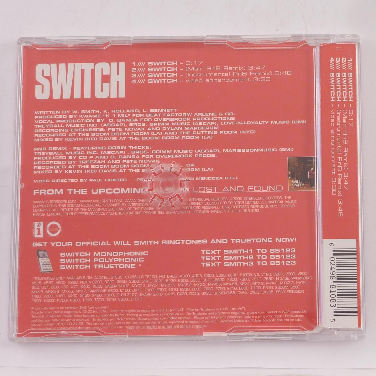 Will Smith Switch CD Maxi-Single Enhanced