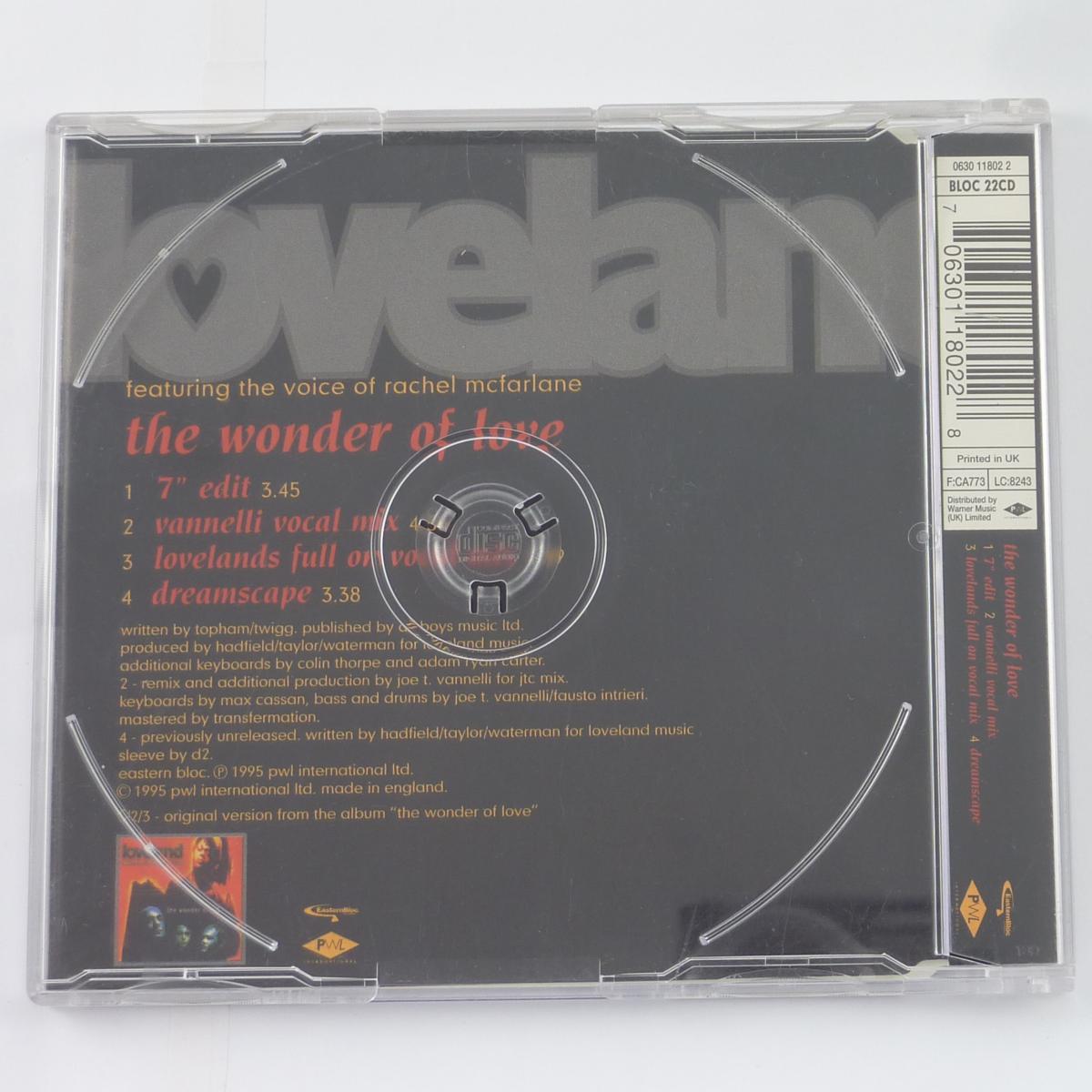 oveland Featuring The Voice Of Rachel McFarlane The Wonder Of Love CD Single