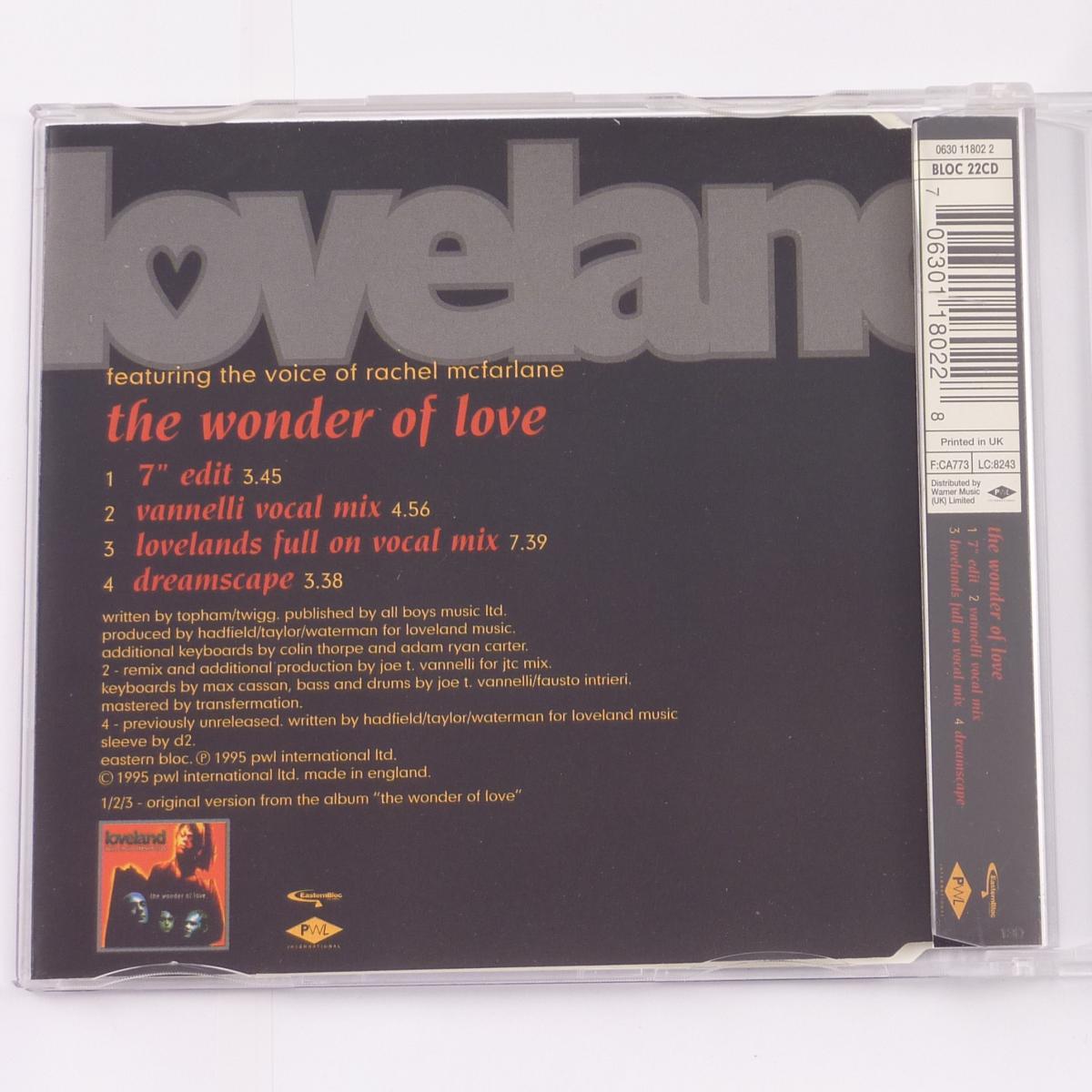 oveland Featuring The Voice Of Rachel McFarlane The Wonder Of Love CD Single